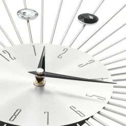 vidaXL Decoración-Reloj de pared con movimiento de cuarzo diseño moderno 50 cm