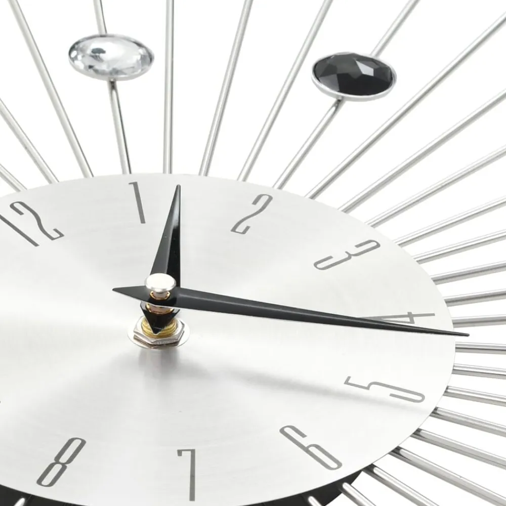 vidaXL Decoración-Reloj de pared con movimiento de cuarzo diseño moderno 50 cm
