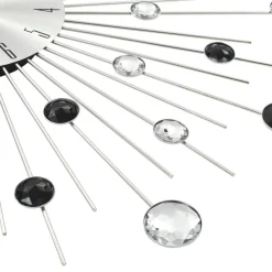 vidaXL Decoración-Reloj de pared con movimiento de cuarzo diseño moderno 50 cm