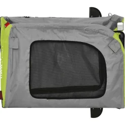 vidaXL Remolque de bicicleta para mascotas y gris Verde Clearance
