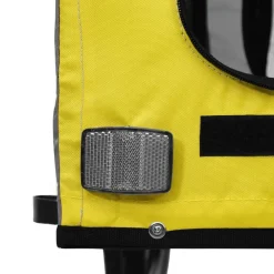 vidaXL Productos Para Mascotas-Remolque de bicicleta mascotas hierro tela Oxford gris