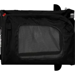 vidaXL Remolque de bicicleta mascotas hierro tela Oxford Negro Clearance