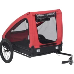 vidaXL Productos Para Mascotas-Remolque de bicicleta para mascotas