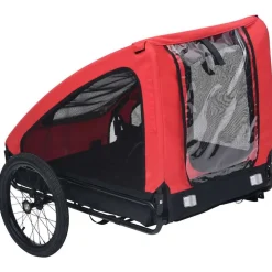 vidaXL Productos Para Mascotas-Remolque de bicicleta para mascotas