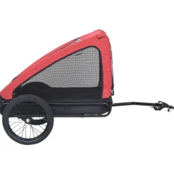 vidaXL Productos Para Mascotas-Remolque de bicicleta para mascotas