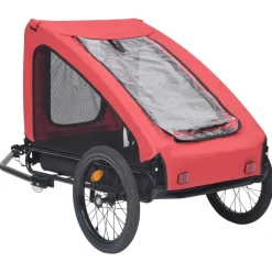 vidaXL Productos Para Mascotas-Remolque de bicicleta para mascotas