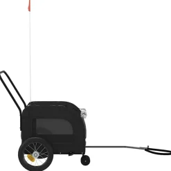 vidaXL Productos Para Mascotas-Remolque de bicicleta para mascotas 124,5 x 63,5 x 53 cm