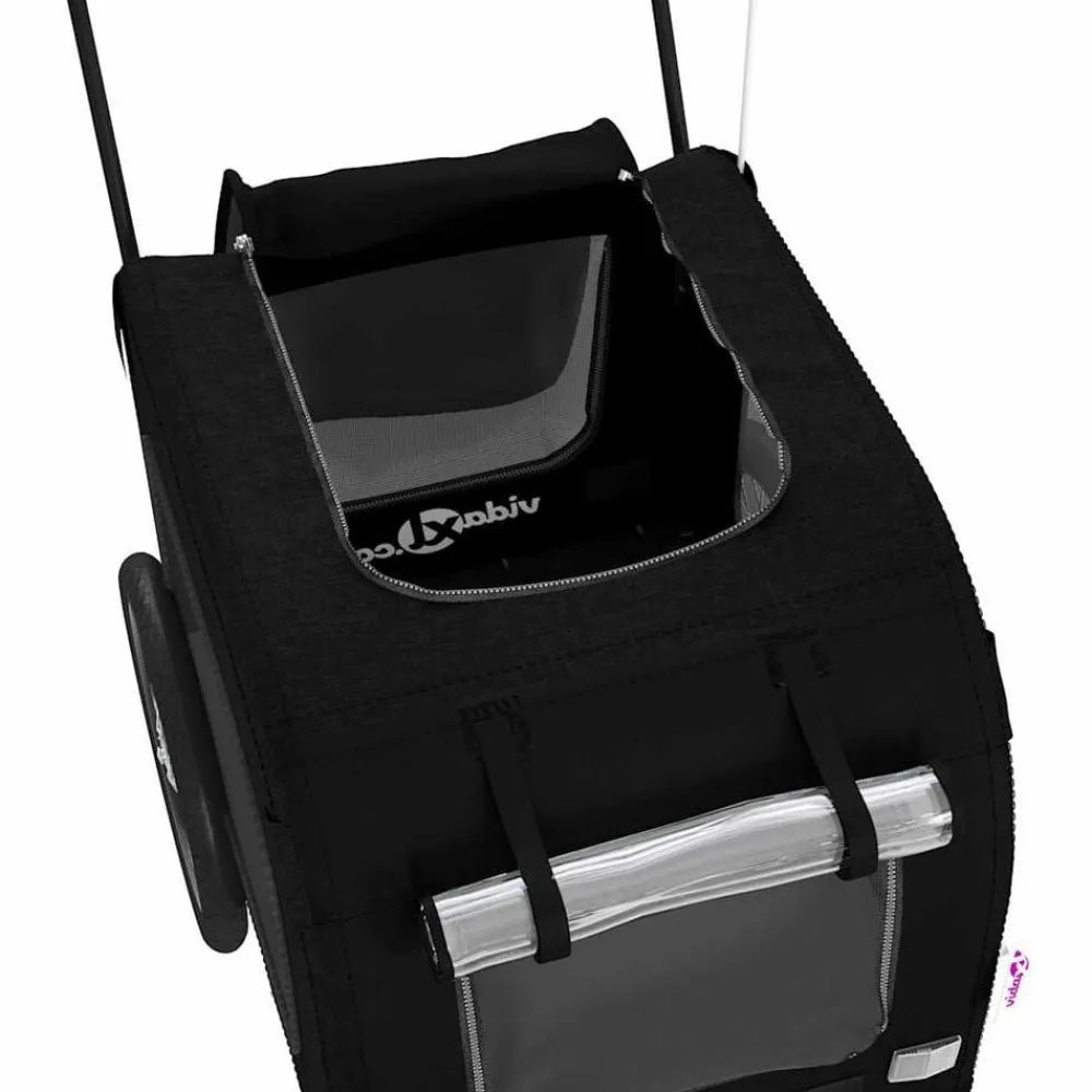 vidaXL Productos Para Mascotas-Remolque de bicicleta para mascotas 124,5 x 63,5 x 53 cm