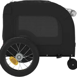 vidaXL Productos Para Mascotas-Remolque de bicicleta para mascotas 124,5 x 63,5 x 53 cm