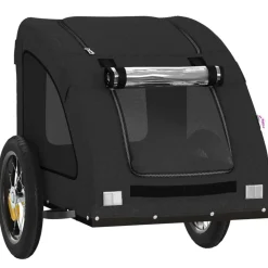vidaXL Productos Para Mascotas-Remolque de bicicleta mascotas hierro tela Oxford