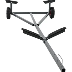 vidaXL Remolque para barcos Plateado 302 x 107 x 42 cm Acero Online