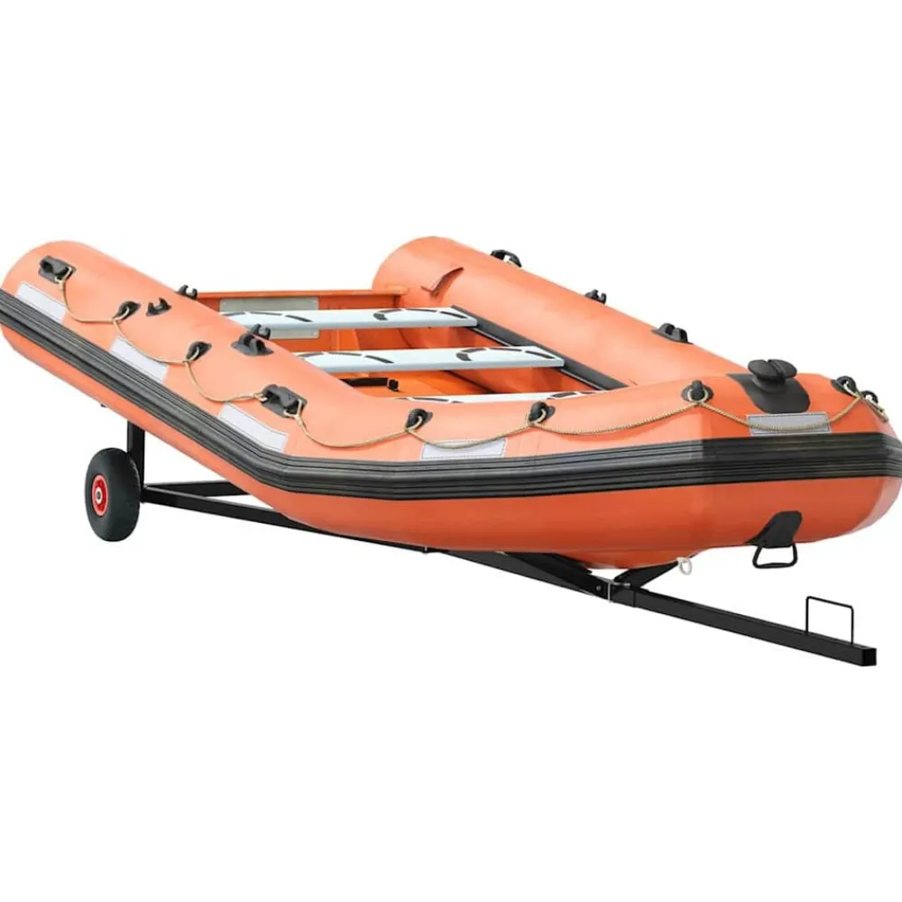 vidaXL Remolque para barcos Plateado 302 x 107 x 42 cm Acero Online