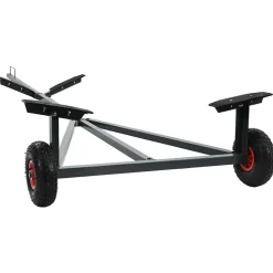 vidaXL Remolque para barcos Plateado 302 x 107 x 42 cm Acero Online