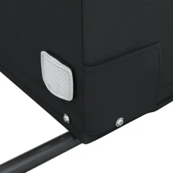 vidaXL Remolque para bicicleta hierro negro y 30 kg Amarillo Hot