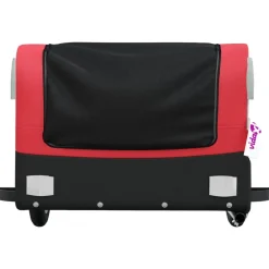 vidaXL Actividades Al Aire Libre-Remolque para bicicleta hierro negro y 30 kg