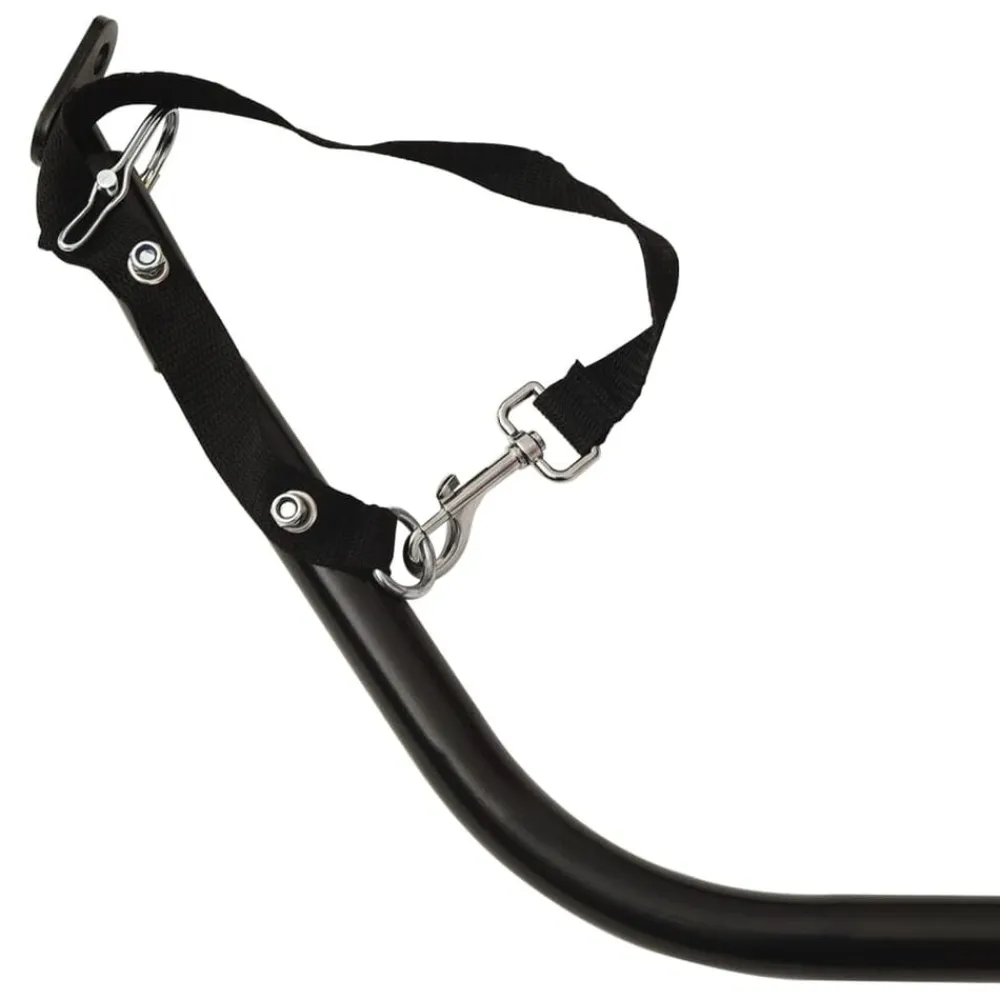vidaXL Remolque para bicicleta hierro negro y 30 kg Verde Hot