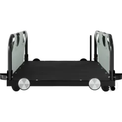 vidaXL Remolque para bicicletas hierro y tela Oxford Gris Best