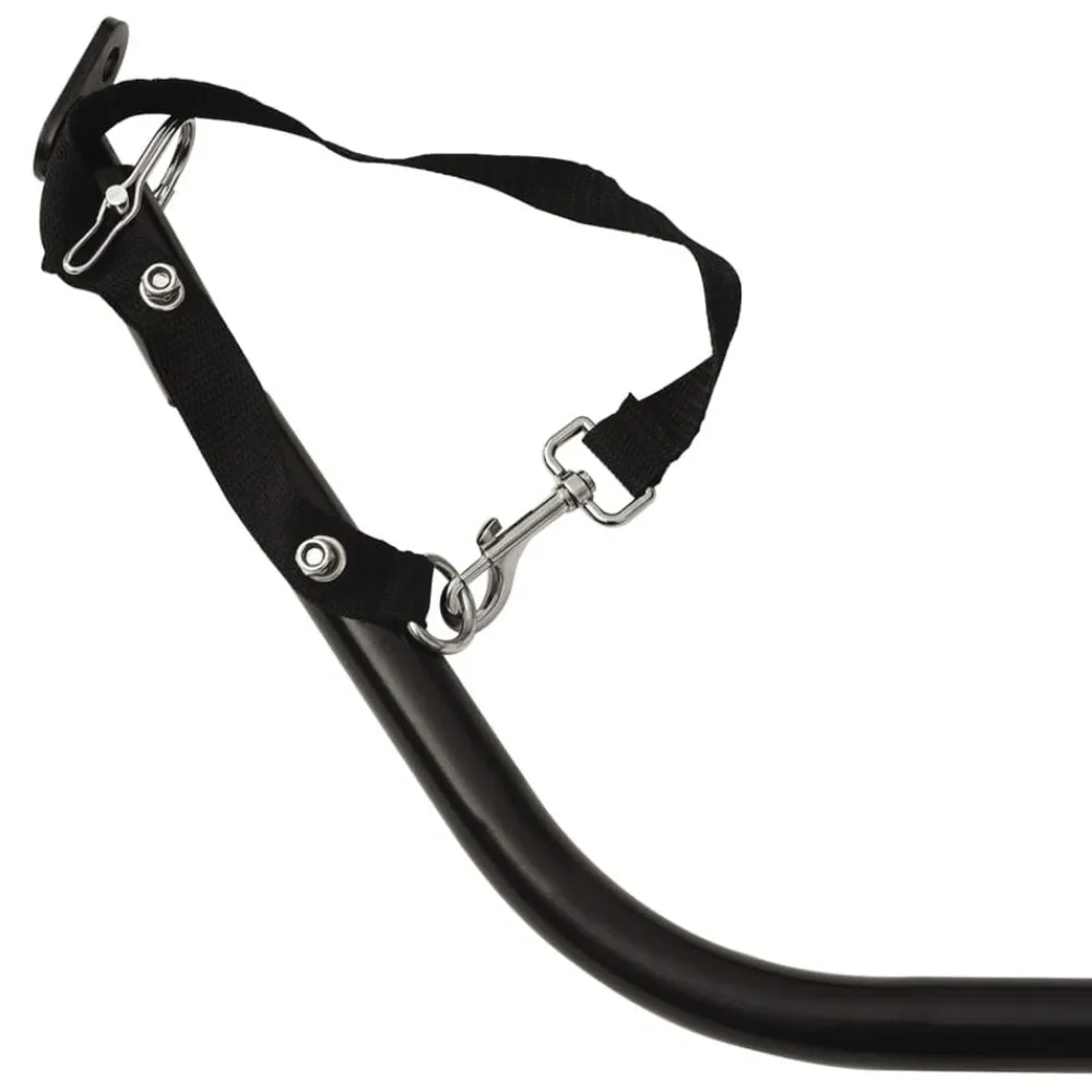 vidaXL Remolque para bicicletas hierro y tela Oxford Gris Best