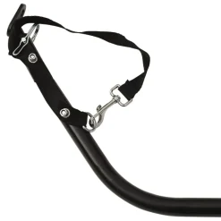vidaXL Actividades Al Aire Libre-Remolque para bicicleta hierro negro y 30 kg