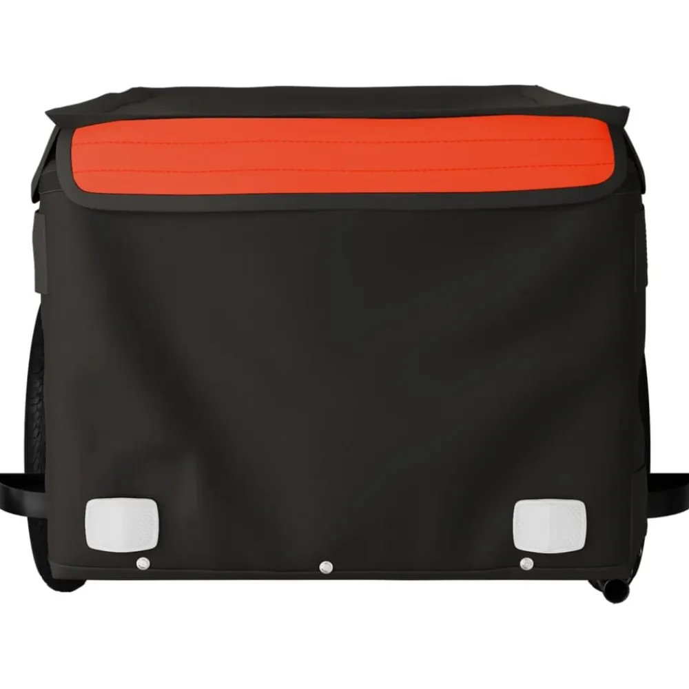 vidaXL Actividades Al Aire Libre-Remolque para bicicleta hierro negro y 30 kg
