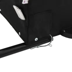 vidaXL Actividades Al Aire Libre-Remolque para bicicleta hierro 30 kg