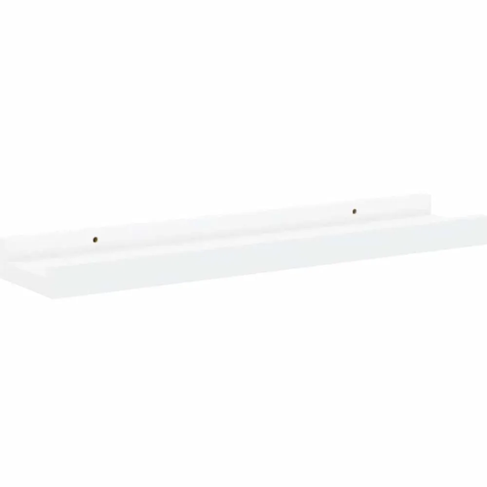 vidaXL Repisa para marcos de fotos 2 uds MDF 40x9x3 cm Blanco Best