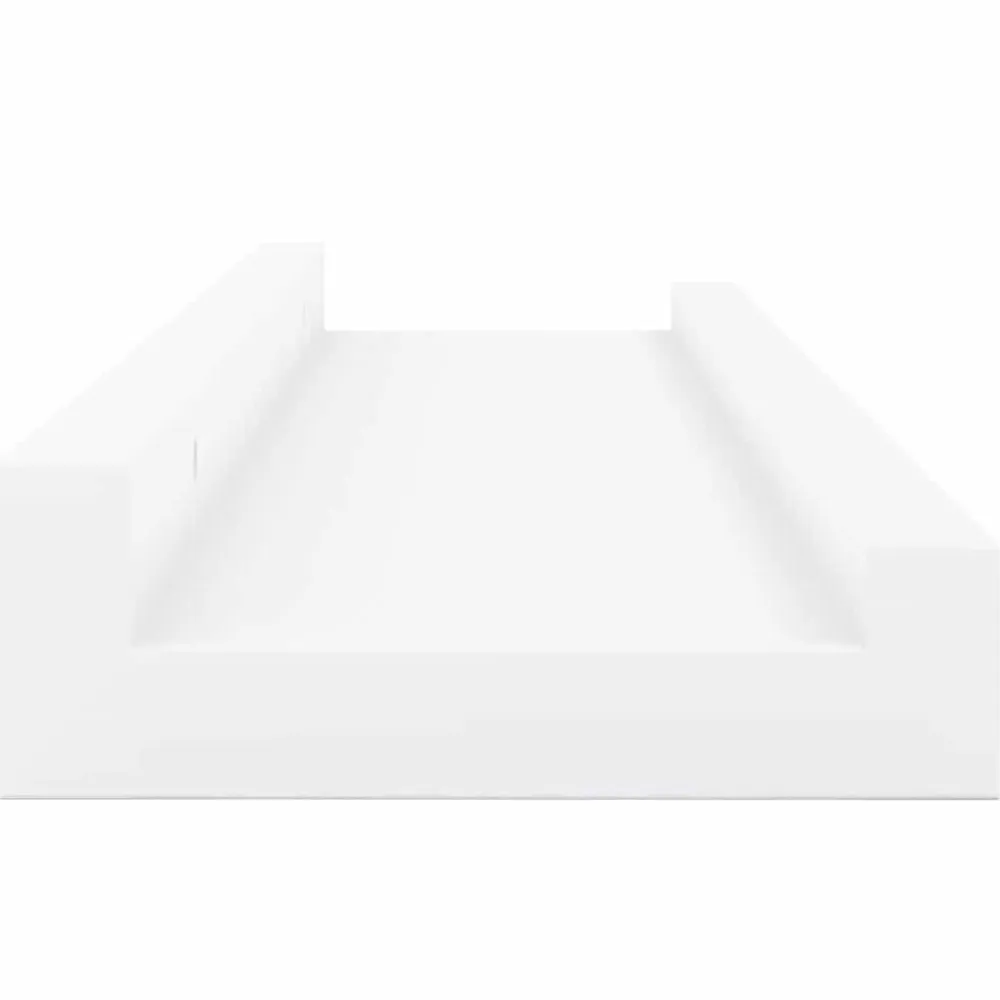 vidaXL Repisa para marcos de fotos 2 uds MDF 40x9x3 cm Blanco Best