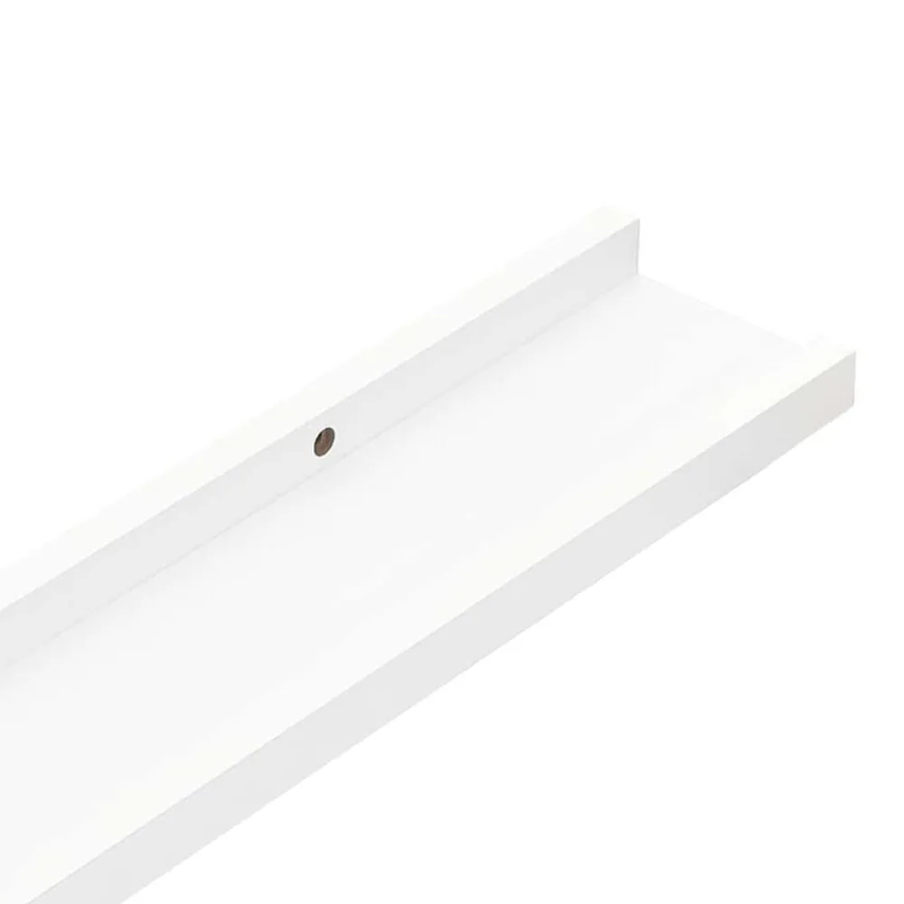 vidaXL Repisa para marcos de fotos 2 uds MDF 40x9x3 cm Blanco Best