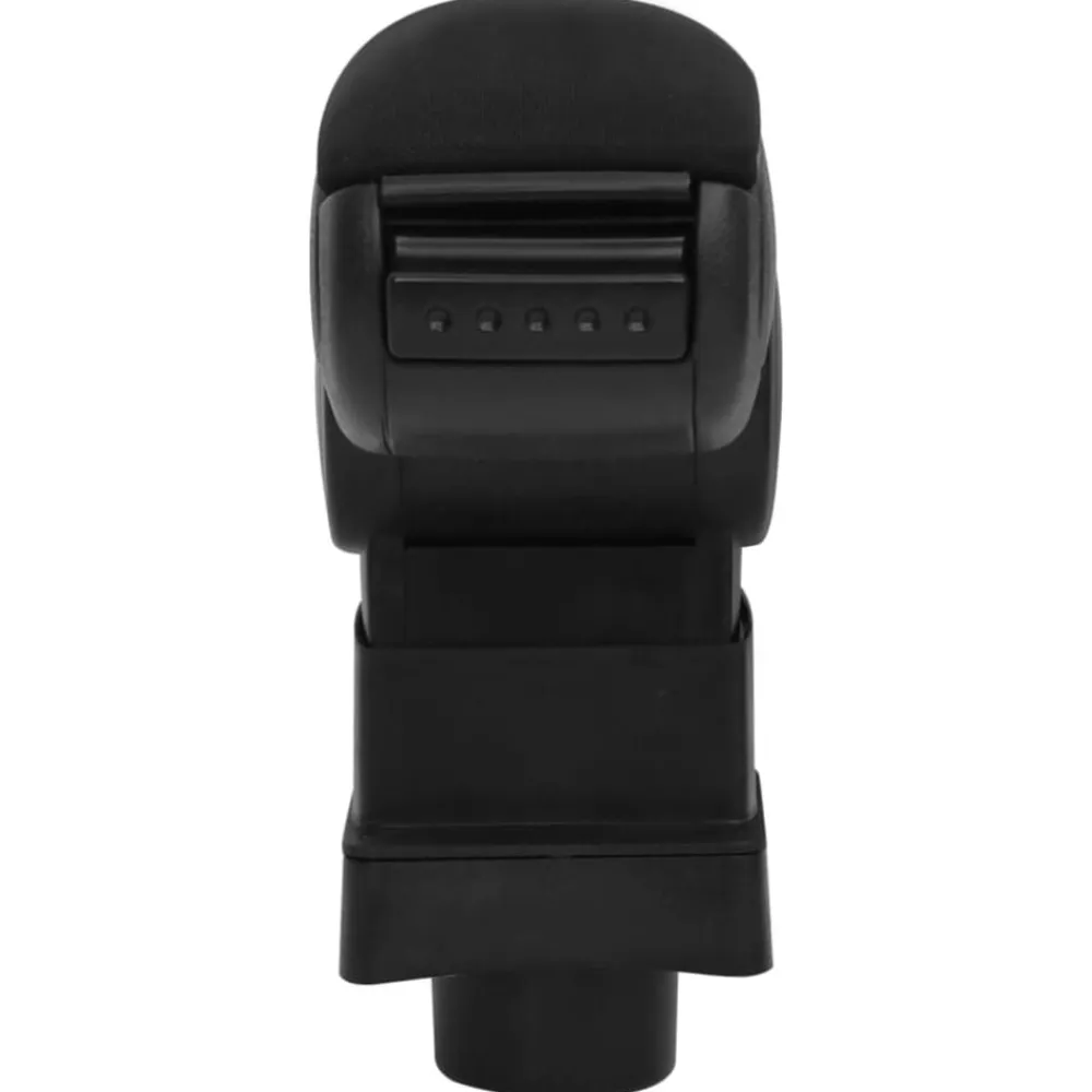 vidaXL Reposabrazos para coche ABS negro 13x31,5x(29-51) cm New