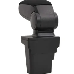 vidaXL Reposabrazos para coche ABS negro 17x32x(37-53) cm New