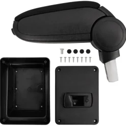 vidaXL Piezas Y Accesorios Para Vehículos-Reposabrazos para coche ABS negro 17x40x(31-49) cm
