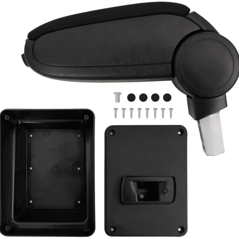 vidaXL Piezas Y Accesorios Para Vehículos-Reposabrazos para coche ABS negro 17x40x(31-49) cm