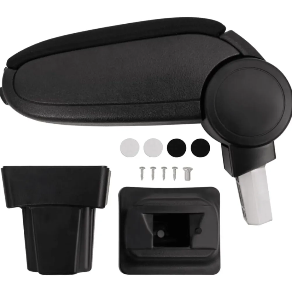 vidaXL Reposabrazos para coche ABS negro 11,5x32x(30-50) cm Clearance