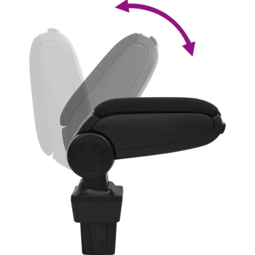 vidaXL Reposabrazos para coche ABS negro 11,5x32x(30-50) cm Clearance