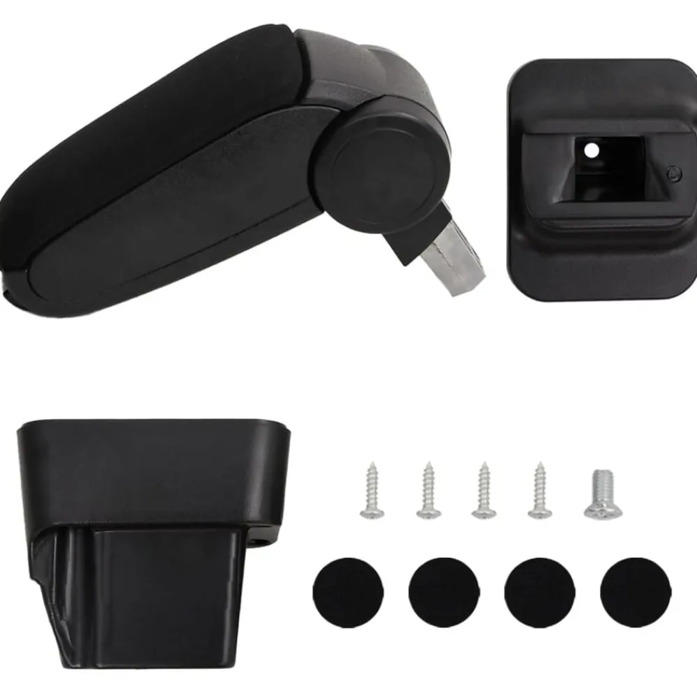 vidaXL Piezas Y Accesorios Para Vehículos-Reposabrazos para coche ABS negro 13x34x(33-46) cm