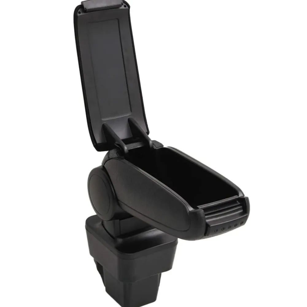 vidaXL Piezas Y Accesorios Para Vehículos-Reposabrazos para coche ABS negro 13x34x(33-46) cm