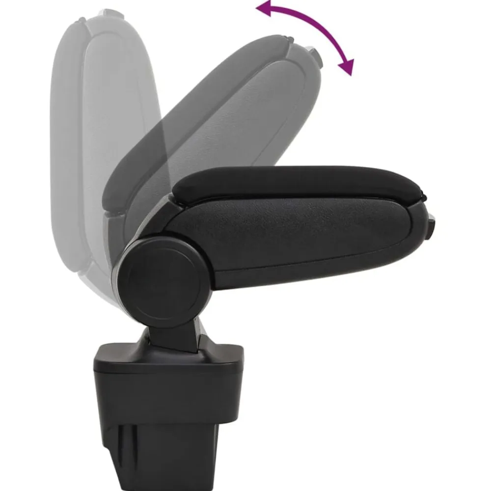 vidaXL Piezas Y Accesorios Para Vehículos-Reposabrazos para coche ABS negro 13x34x(33-46) cm