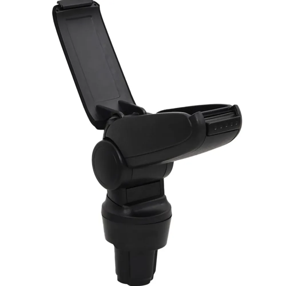 vidaXL Reposabrazos para coche ABS negro 13x33x(33-49) cm Discount