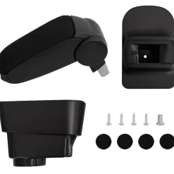 vidaXL Piezas Y Accesorios Para Vehículos-Reposabrazos para coche ABS negro 11x35x(32-49) cm