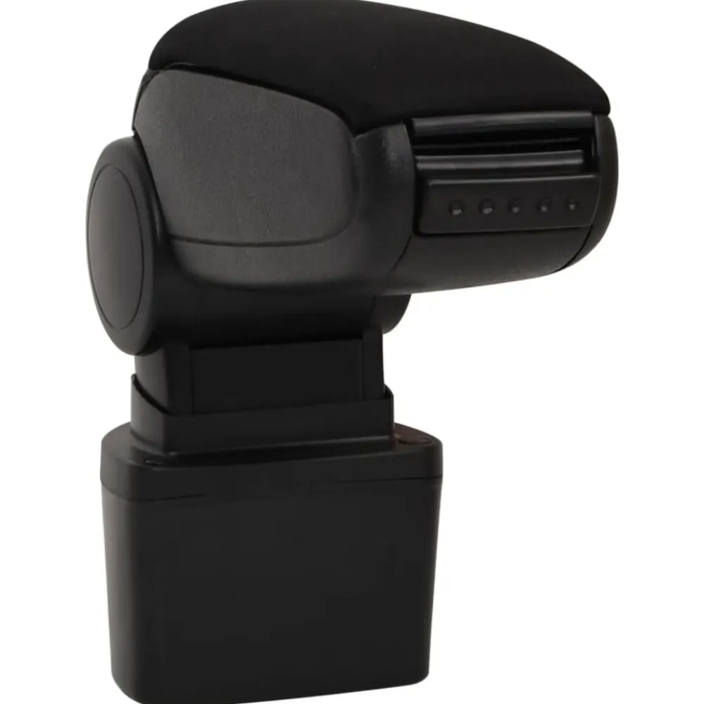 vidaXL Piezas Y Accesorios Para Vehículos-Reposabrazos para coche ABS negro 14,5x31,5x(30-48) cm