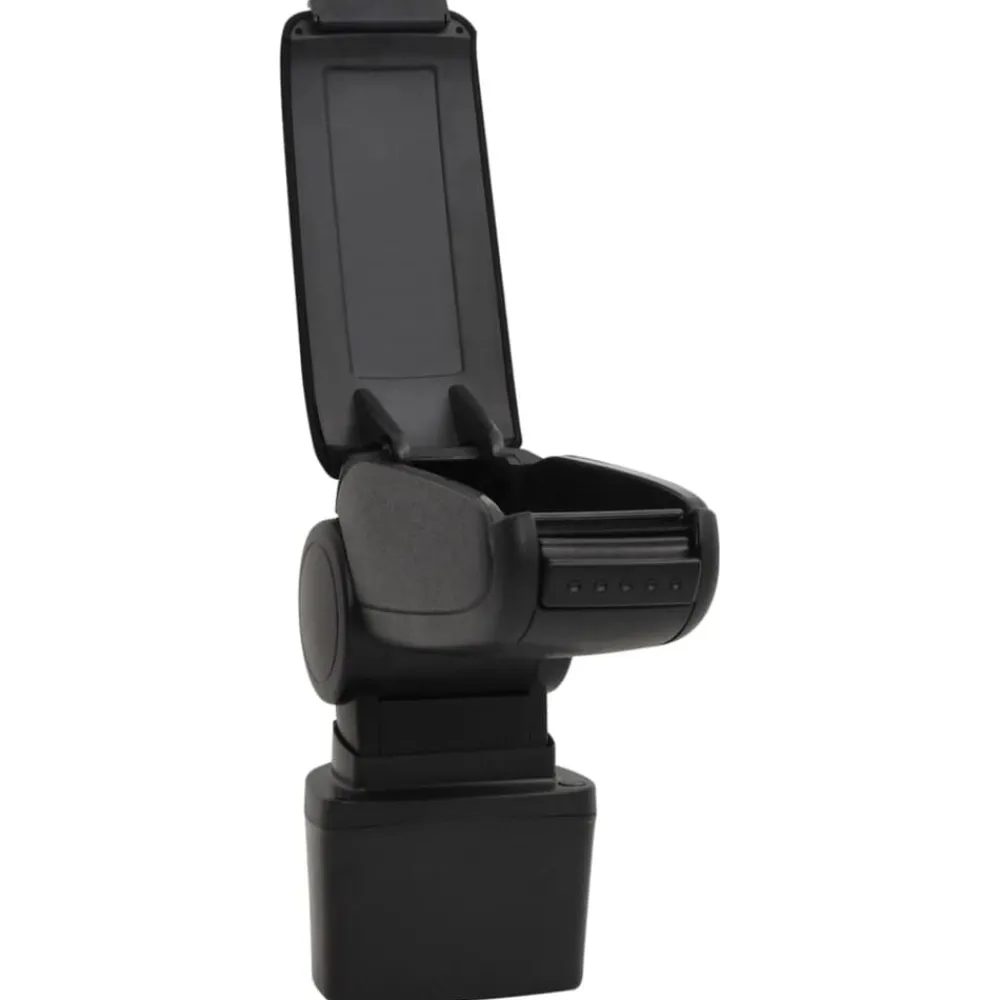 vidaXL Piezas Y Accesorios Para Vehículos-Reposabrazos para coche ABS negro 14,5x31,5x(30-48) cm
