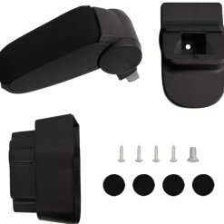vidaXL Piezas Y Accesorios Para Vehículos-Reposabrazos para coche ABS negro 12x37x(31-48) cm