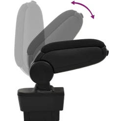 vidaXL Piezas Y Accesorios Para Vehículos-Reposabrazos para coche ABS negro 12x37x(31-48) cm