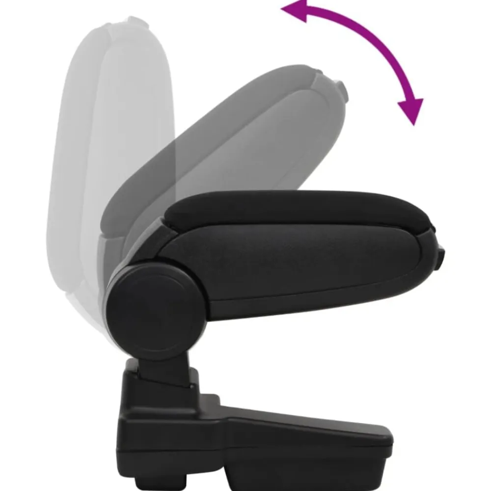 vidaXL Piezas Y Accesorios Para Vehículos-Reposabrazos para coche ABS negro 14,5x32x(27-46) cm