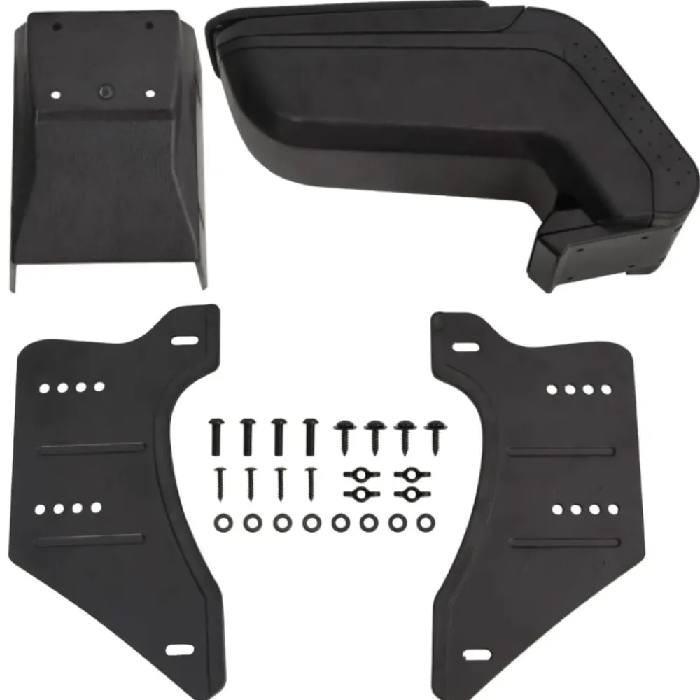 vidaXL Reposabrazos universal para coche ABS negro 14x30x(32-48,5) cm Best