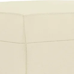 vidaXL Otomanas-Reposapiés de cuero sintético 60x50x41 cm