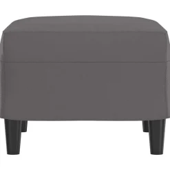 vidaXL Otomanas-Reposapiés de cuero sintético 60x50x41 cm