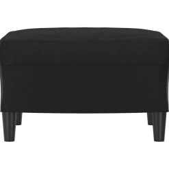 vidaXL Otomanas-Reposapiés de cuero sintético 60x50x41 cm