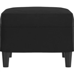 vidaXL Otomanas-Reposapiés de cuero sintético 60x50x41 cm