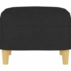 vidaXL Reposapiés de tela 60x50x41 cm Negro Online
